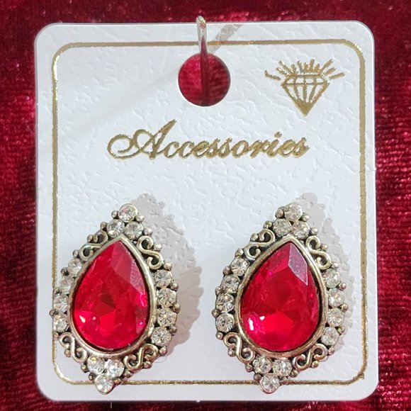 Fashion Jewelry Earring Red